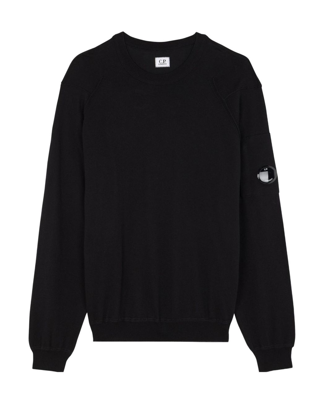 C P Company Blue Lens Detailed Crewneck Sweatshirt for men