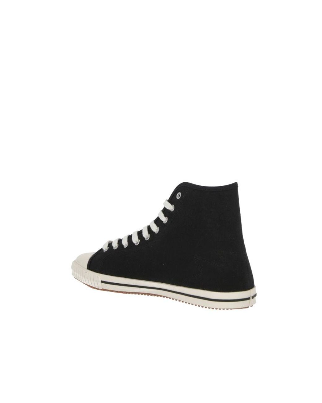 Palm Angels Black Logo-Patch High-Top Sneakers for men
