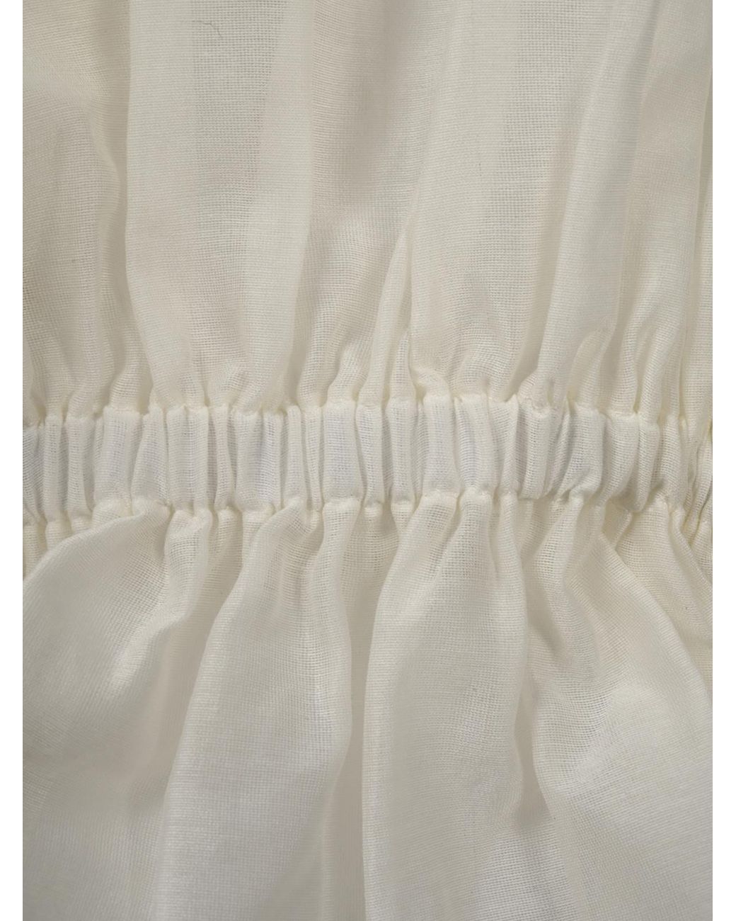 Polo Ralph Lauren White Ruffled Split-Placket Blouse
