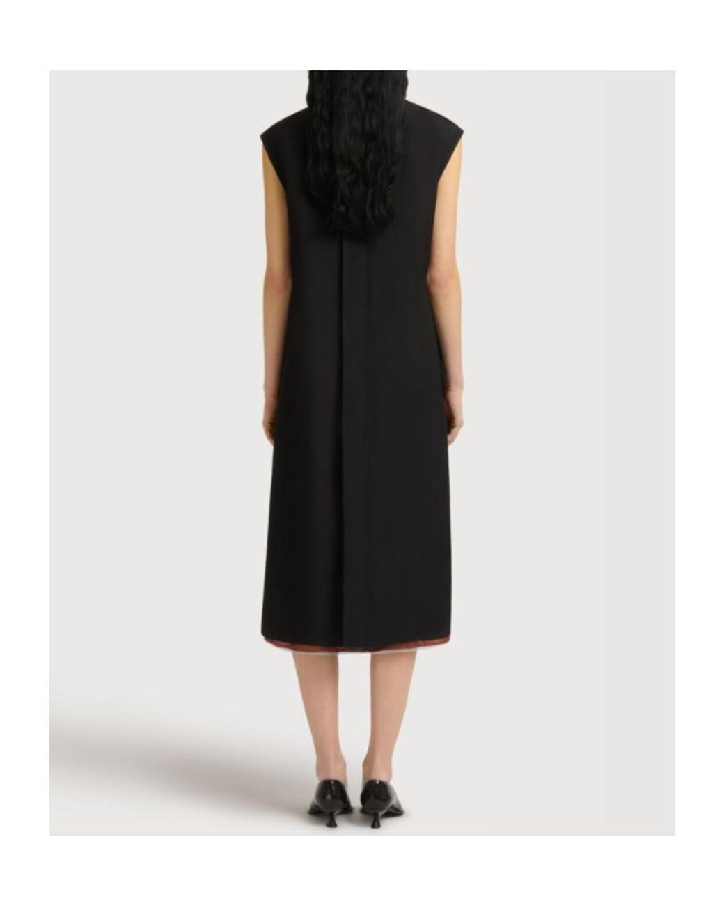 Marni Black Embellished Sleeveless Dress