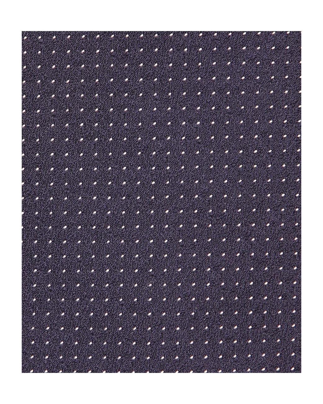 Giorgio Armani Blue Micro-Patterned Pointed Tip Tie for men