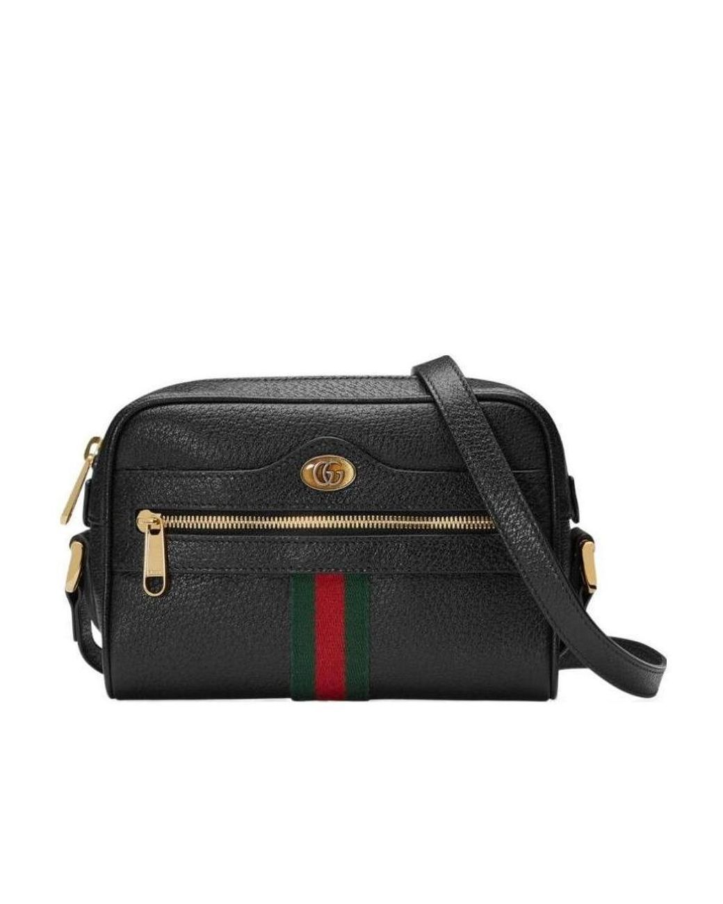 Gucci Black Mini Ophidia Gg Shoulder Bag