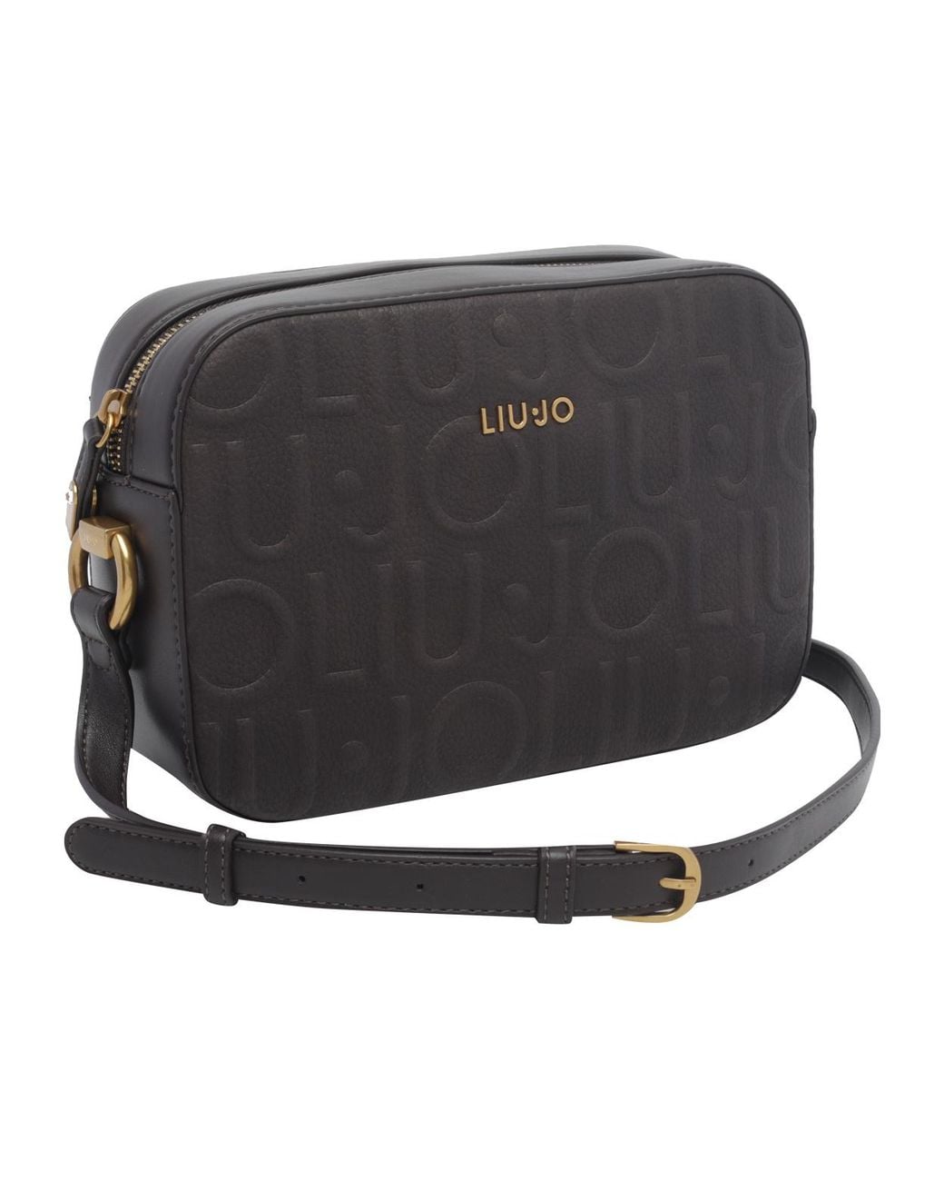 Liu Jo Black Logo Camera Shoulder Bag