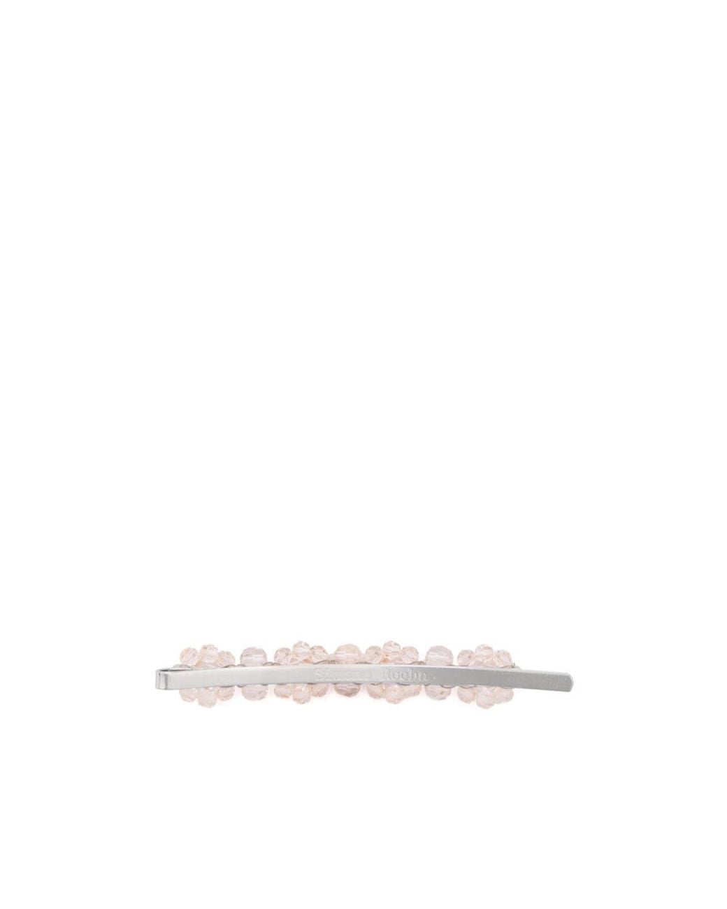 Simone Rocha White Bead-Detailed Hair Clip