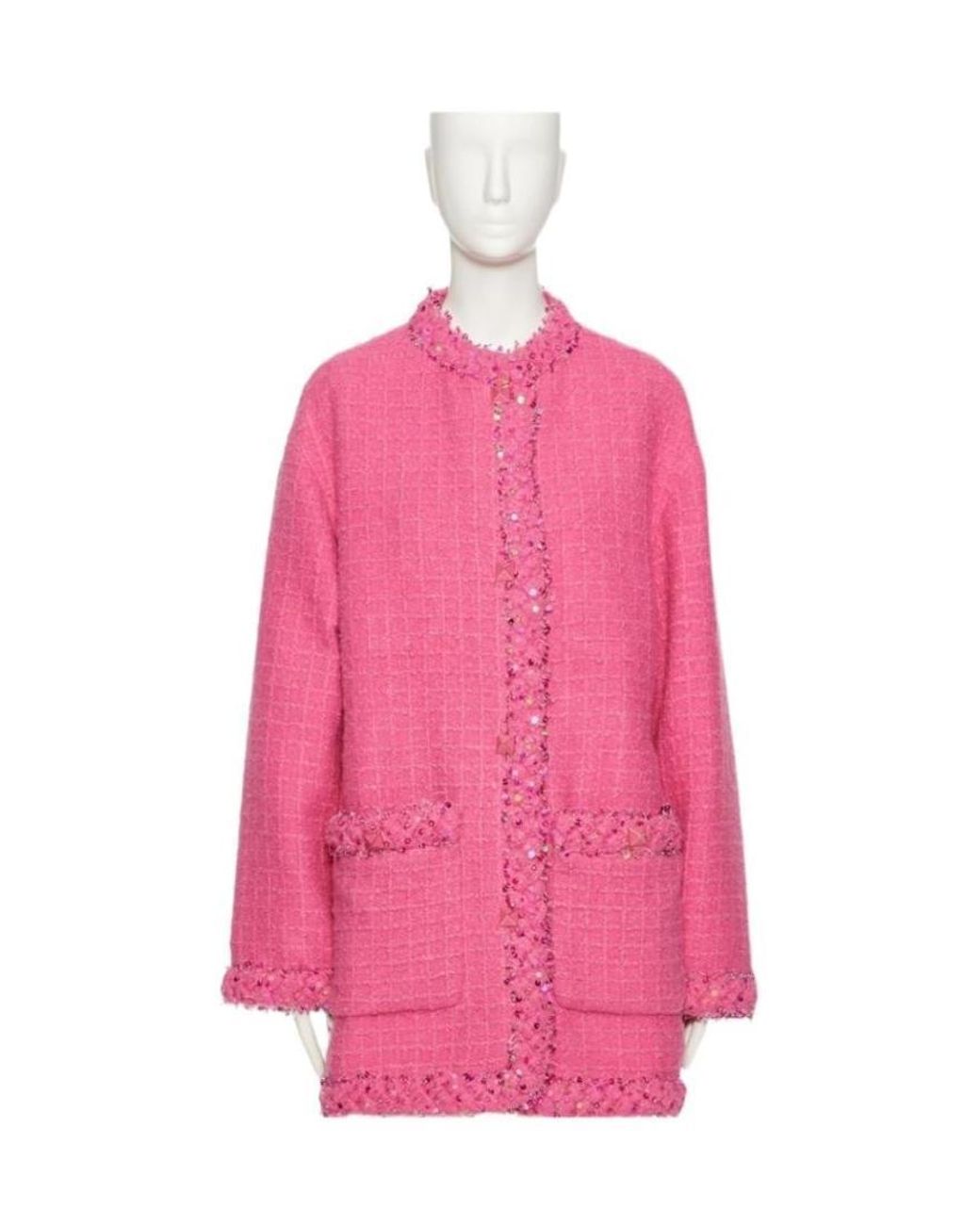 Valentino Pink Round-Neck Jacket