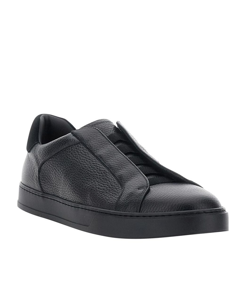 Doucal's Black Spencer Slip-On Sneakers for men