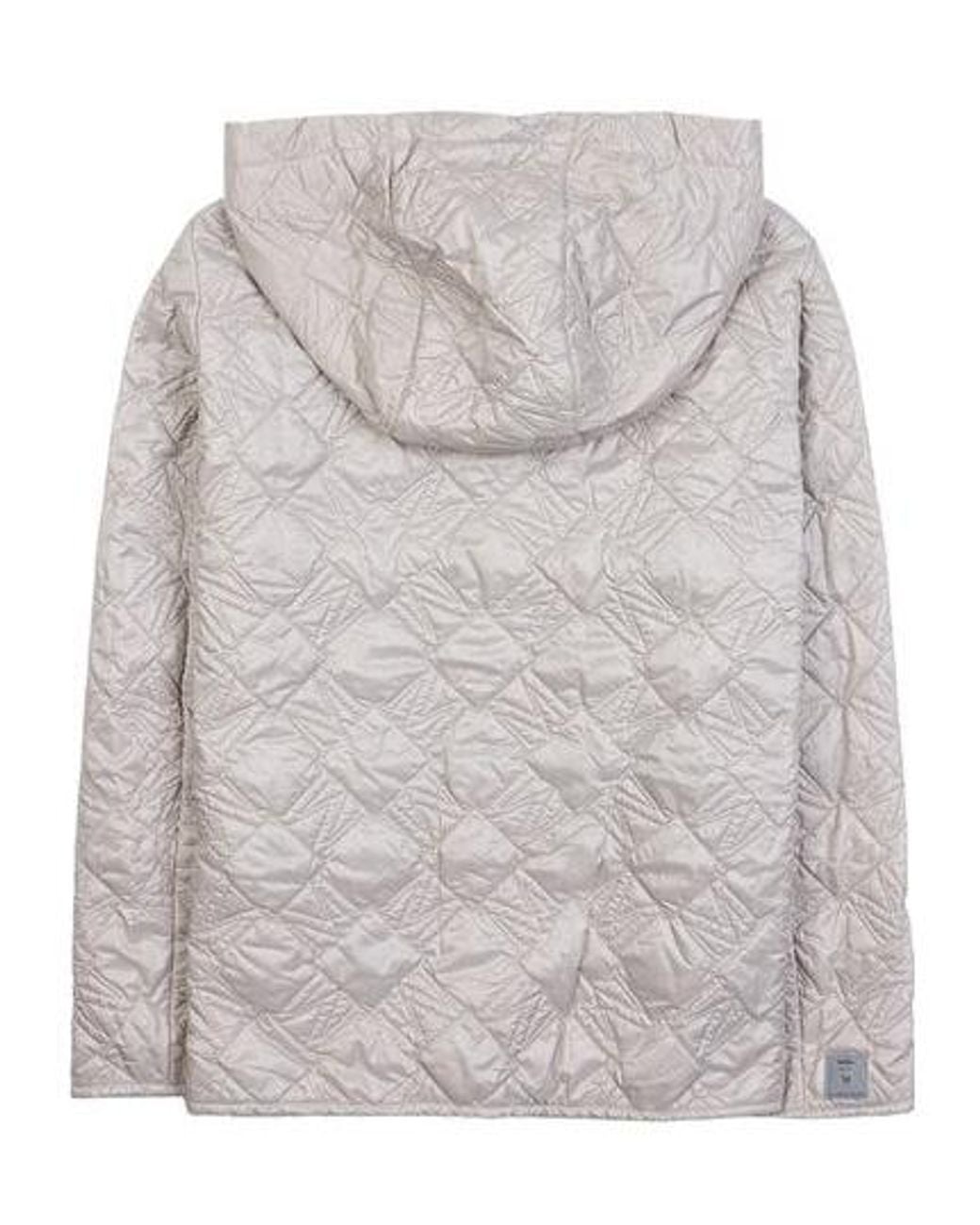 Max Mara Gray Hooded Jacket