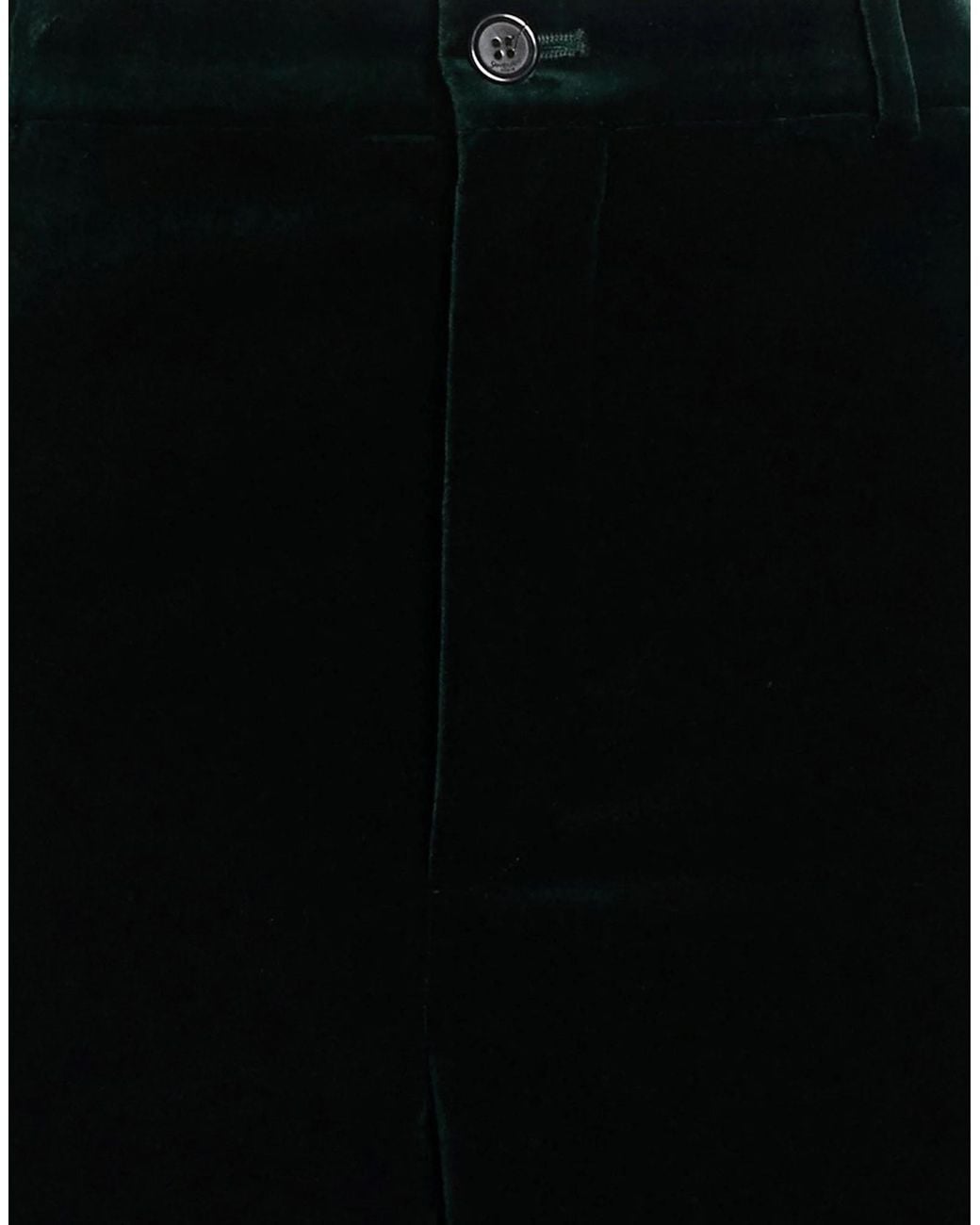 Saint Laurent Black Straight-Leg Velvet Pants