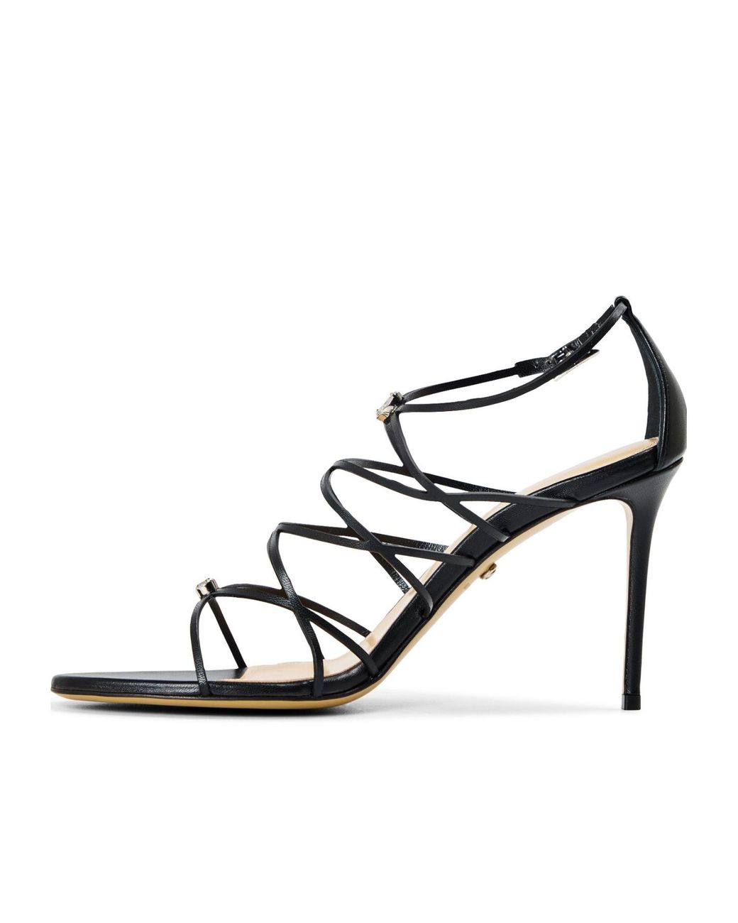 Melissa Metallic Strappy Heeled Sandal