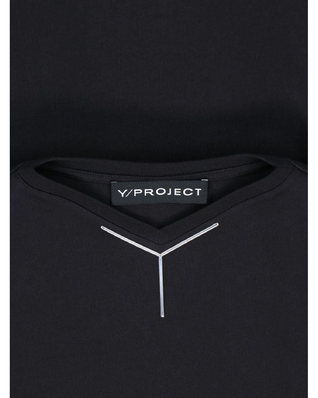 Y. Project Black Y Chrome Crewneck T-Shirt