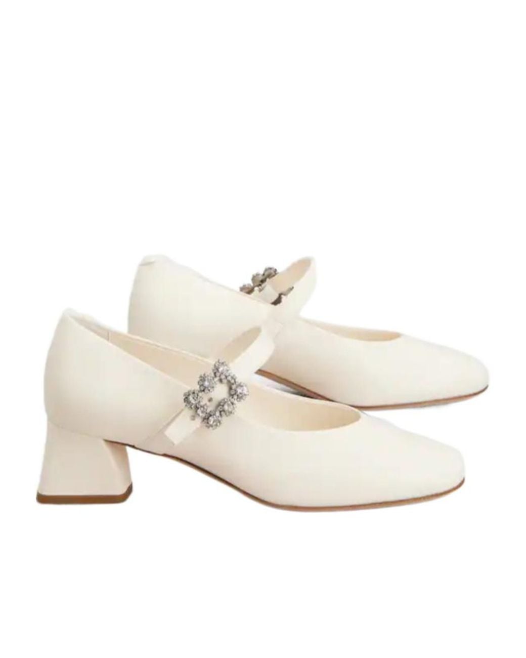 Roger Vivier White Efflorescence Mary Jane Pumps