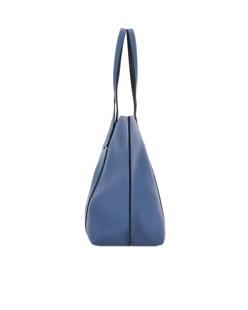 Hogan Blue Hanging Accent Script Top Handle Bag