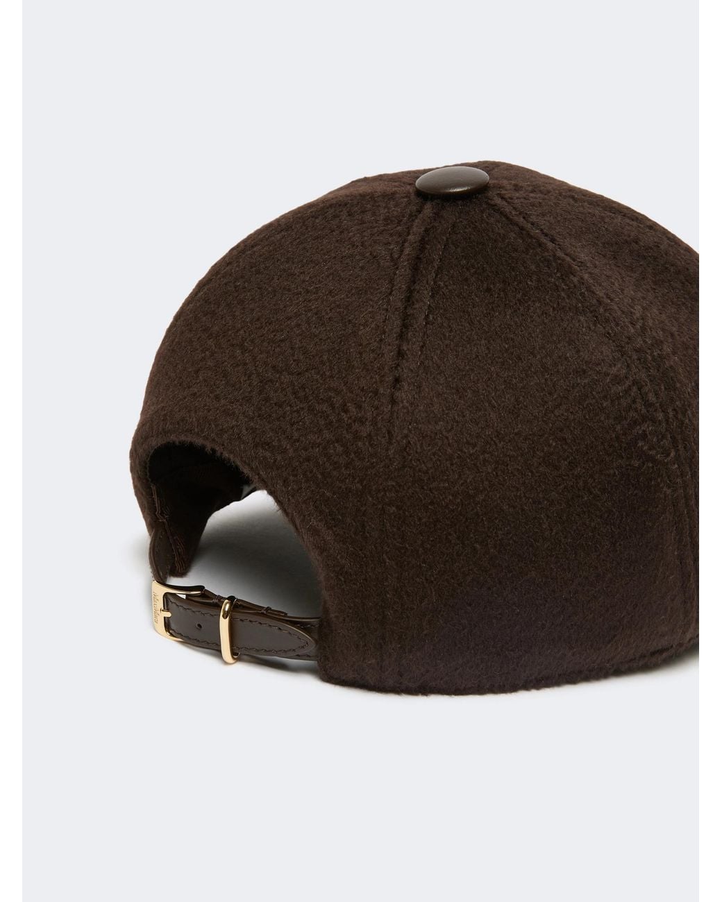 Max Mara Brown Logo Patch Cap