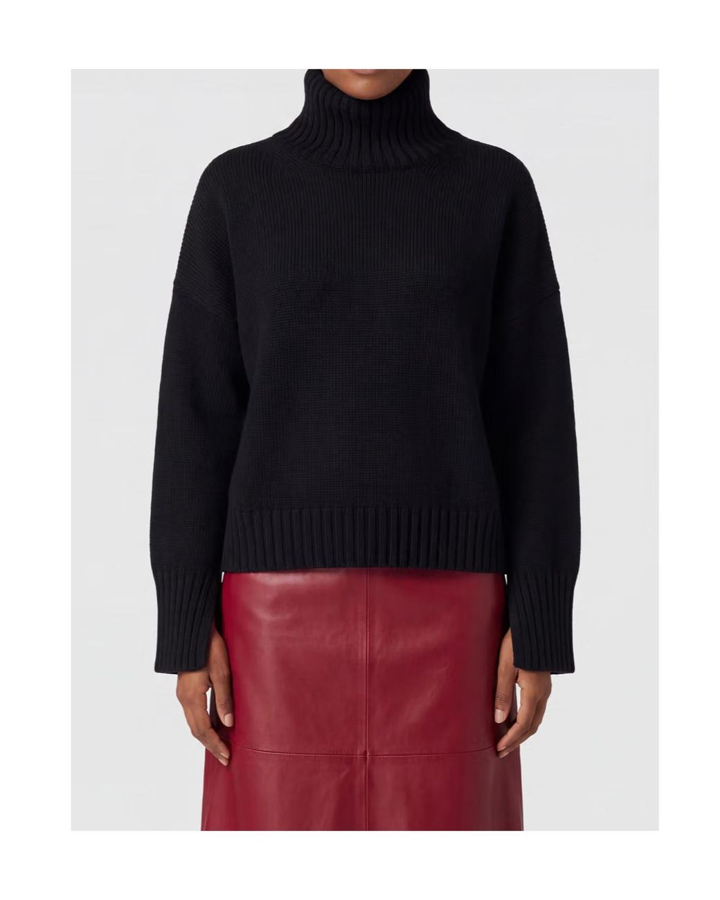 Soft Goat Black Cashmere Sweater