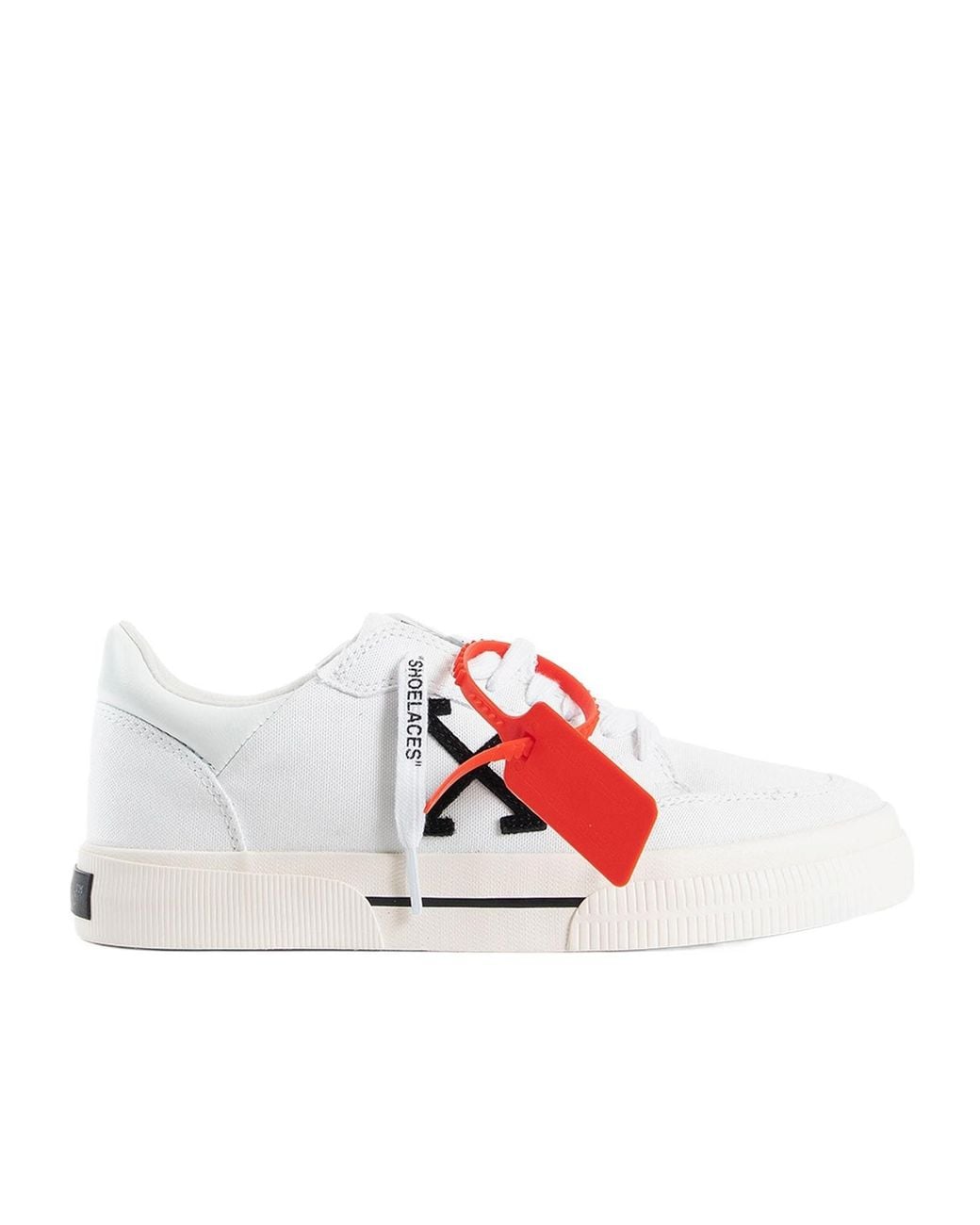 Off-White c/o Virgil Abloh White New Low Vulcanized Lace-Up Sneakers