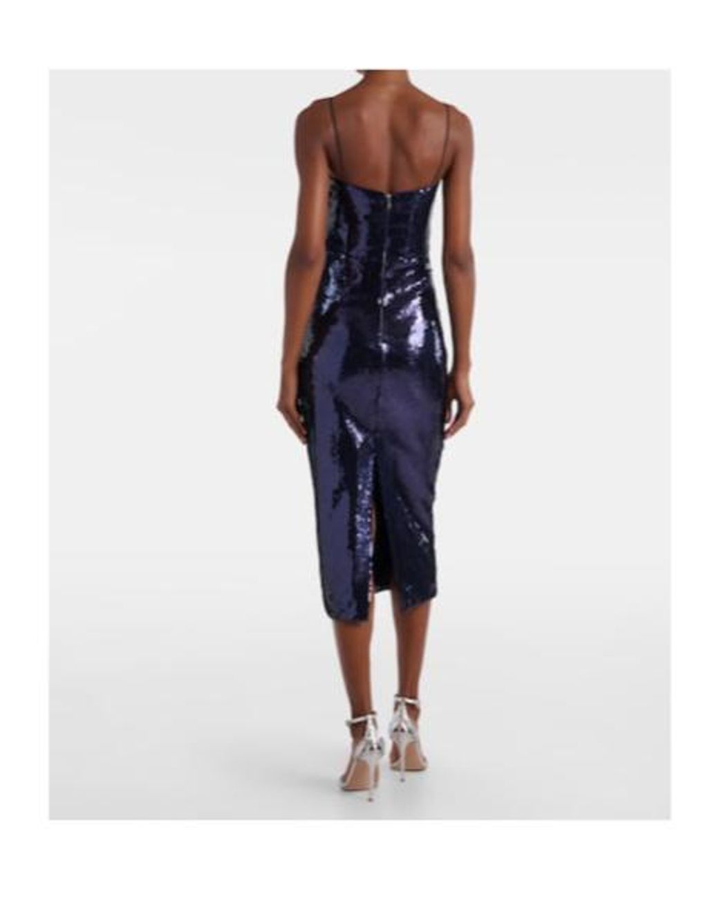 Rebecca Vallance Blue Sequined Gown