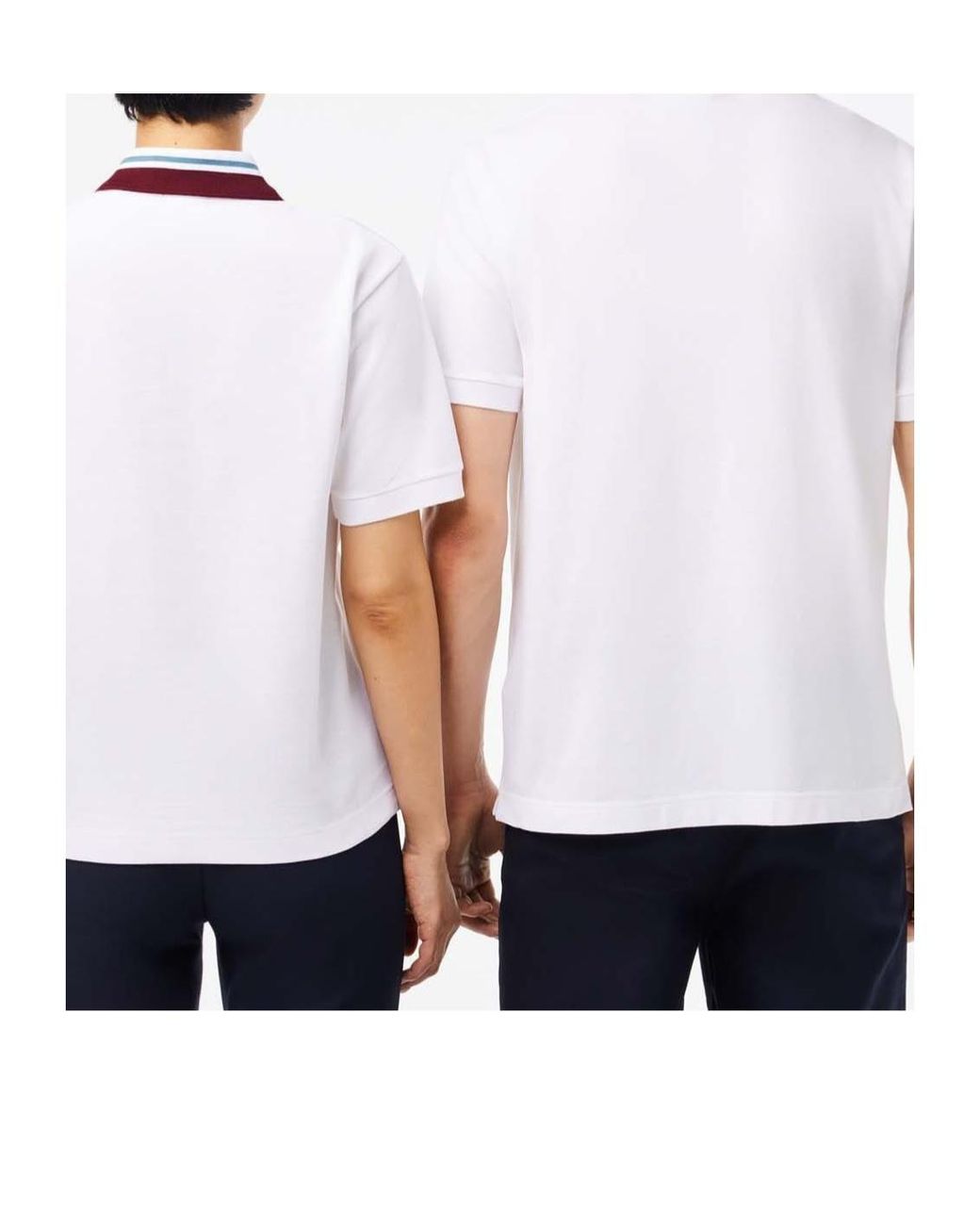 Lacoste White Minimalist Versatile Top for men