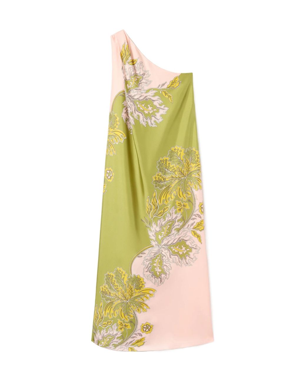LaDoubleJ Metallic La Doublej Roy Printed One-Shoulder Dress