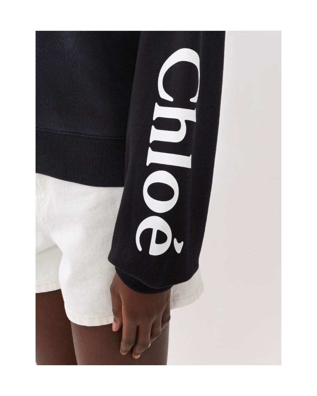Chloé Blue Dip-Dye Cotton-Fleece Hoodie