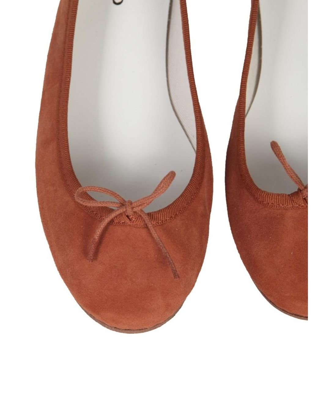 Repetto Brown Bow Design Flat Shoes
