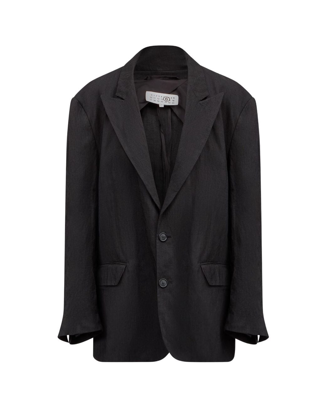MM6 by Maison Margiela Black Single Breasted Tailored Blazer