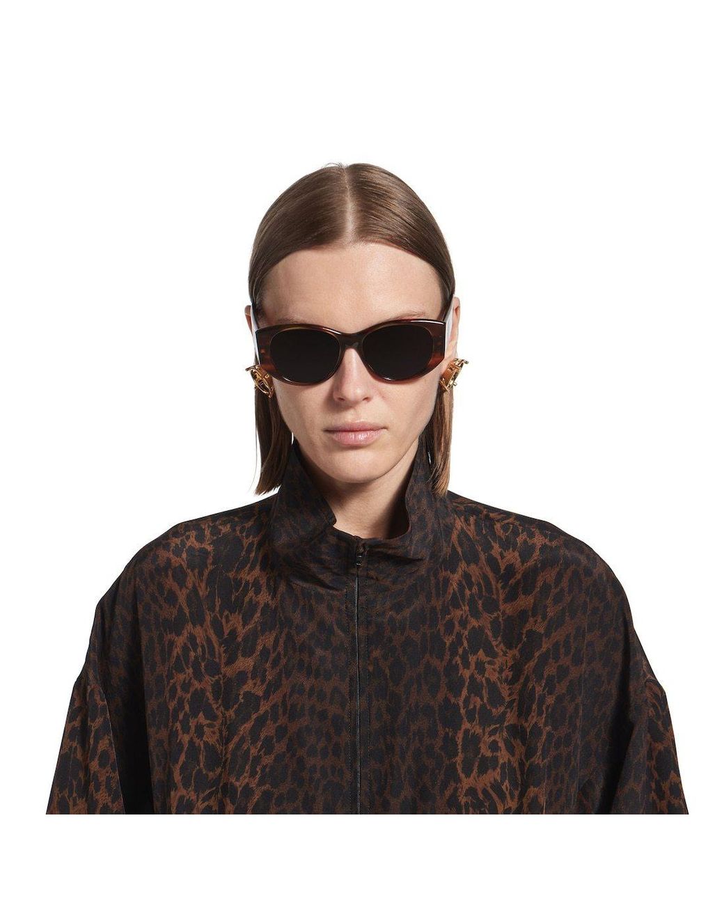 Balenciaga Multicolor Eyewear Nano Round Sunglasses