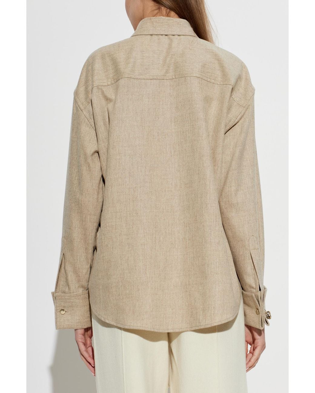 Fabiana Filippi Natural Long-Sleeved Shirt