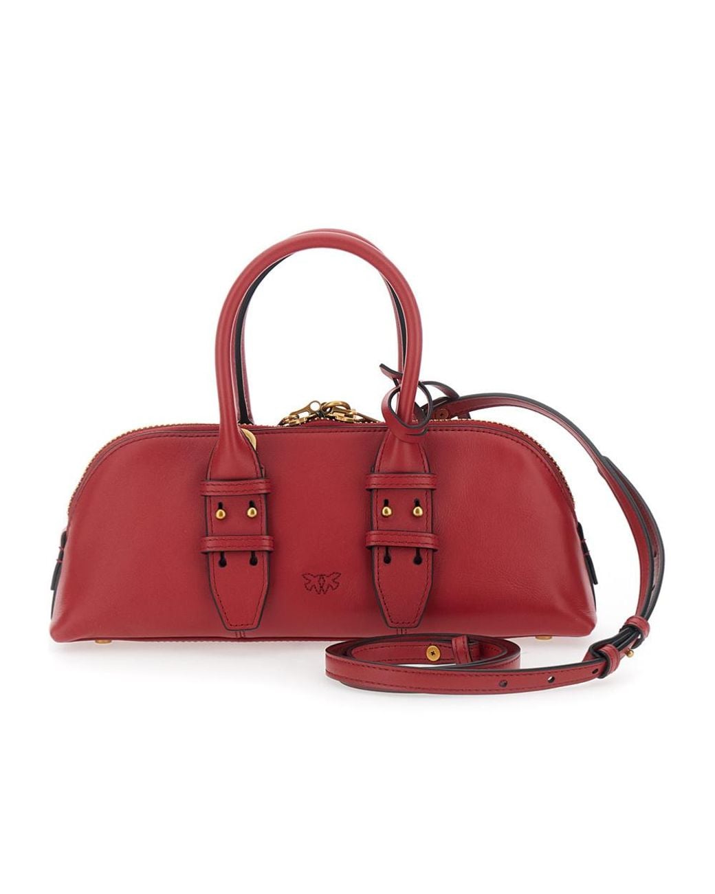 Pinko Red Small Escape Horizontal Tote Bag
