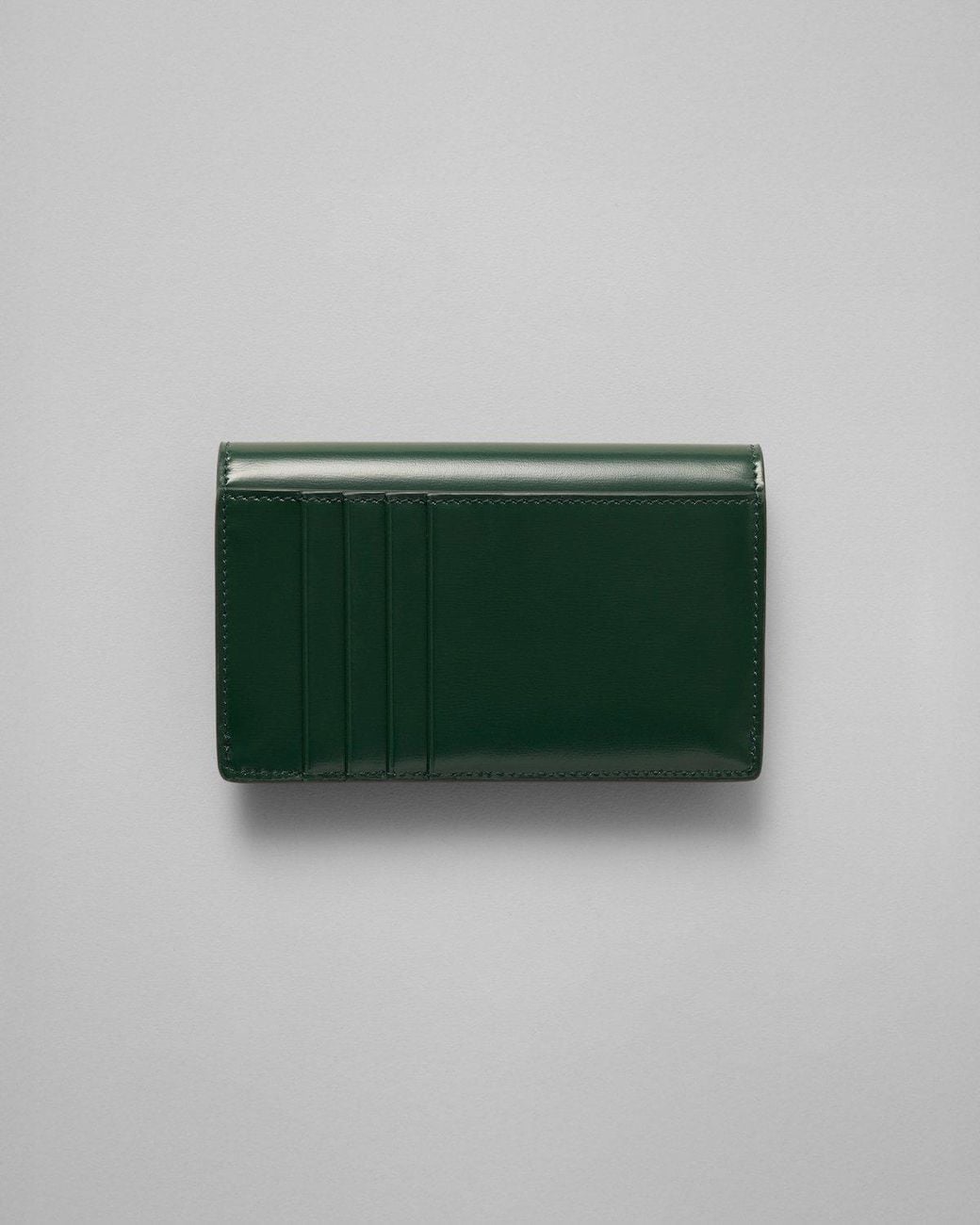Céline Green Long Flap Card Holder
