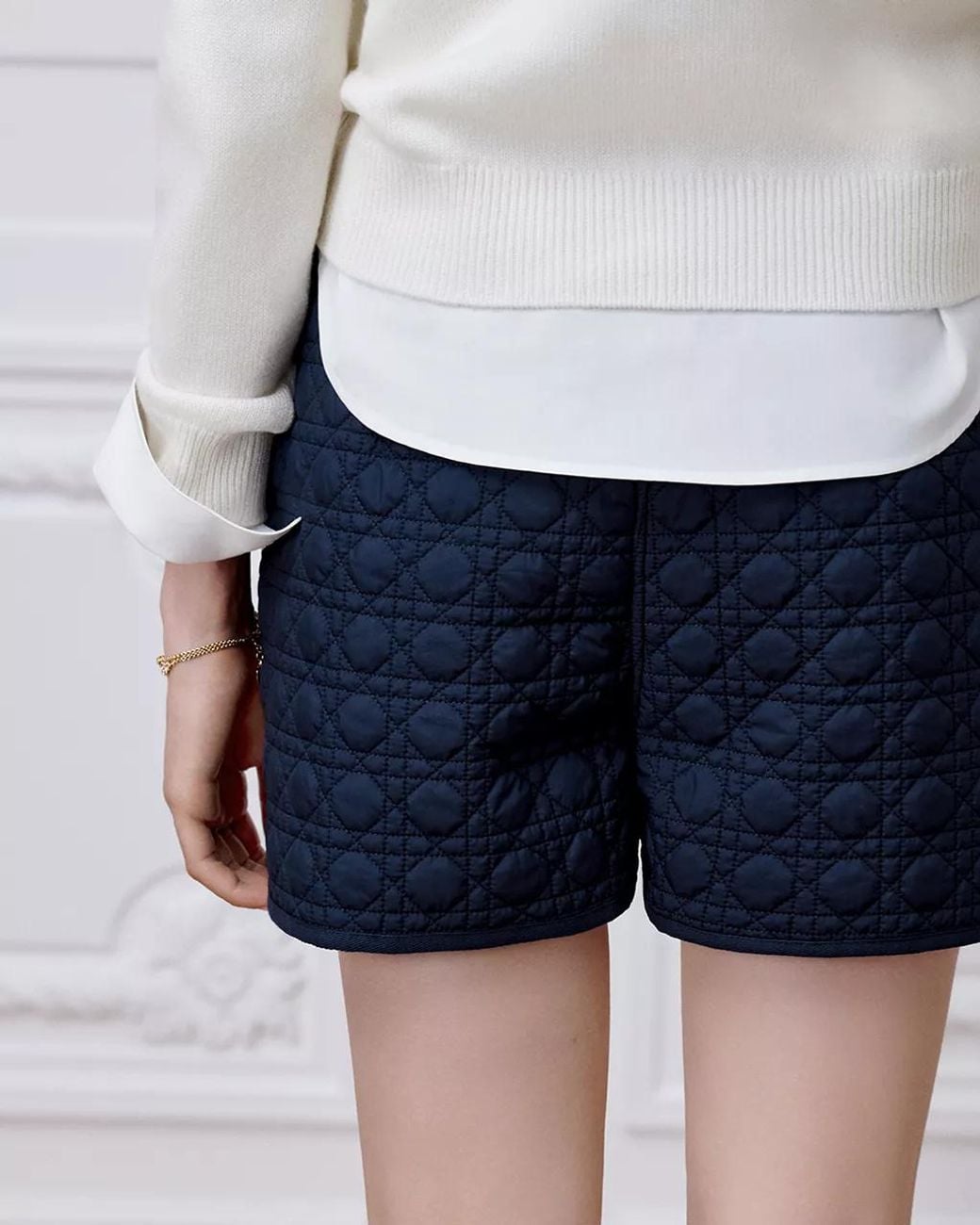 Dior Blue Macrocannage Skort