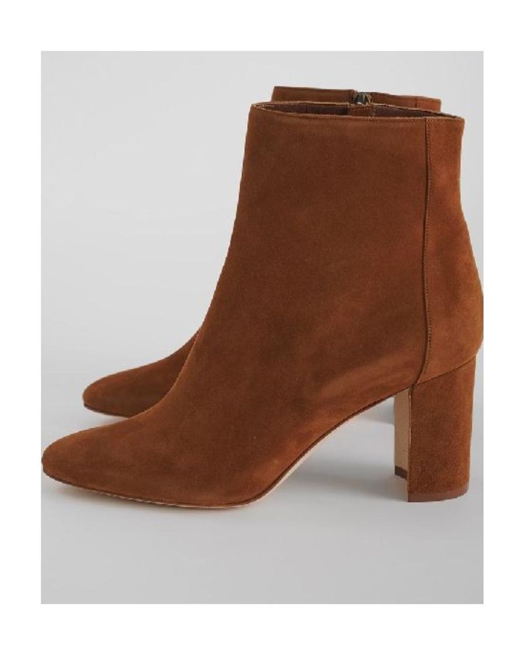 Manolo Blahnik Brown Pointed And Ankle Boots