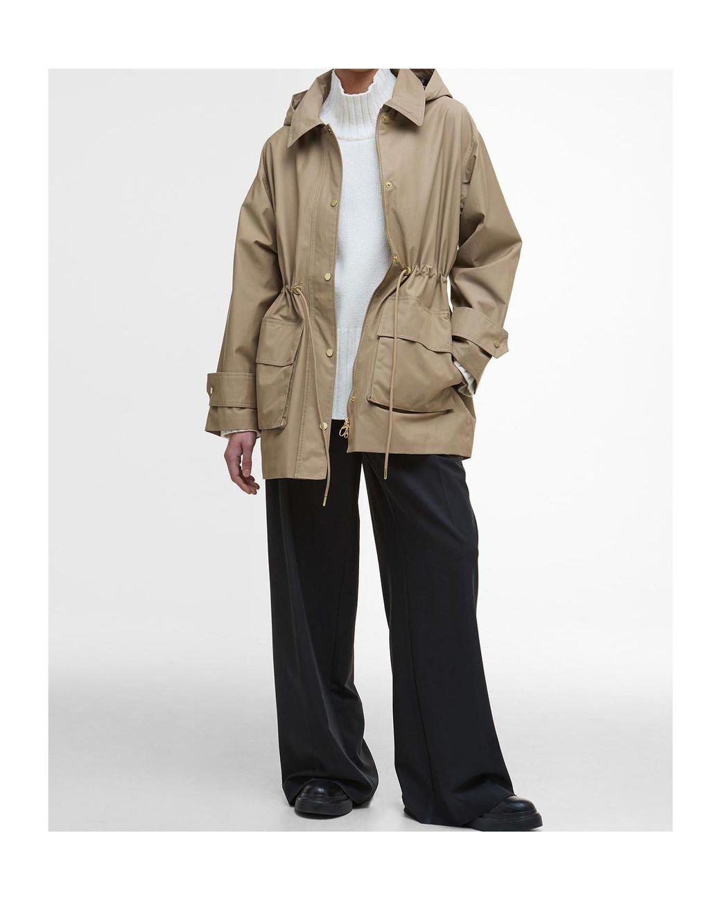 Barbour Natural Fallyn Showerproof Rain Anorak