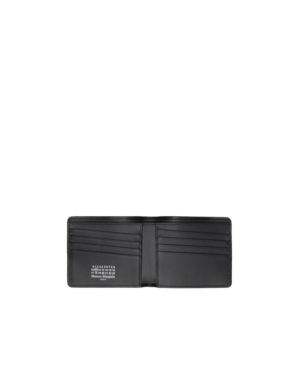 Maison Margiela Black Confetti-Print Wallet
