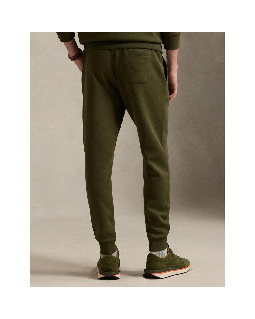 Polo Ralph Lauren Green Cuffed Logo Jogging Bottoms for men