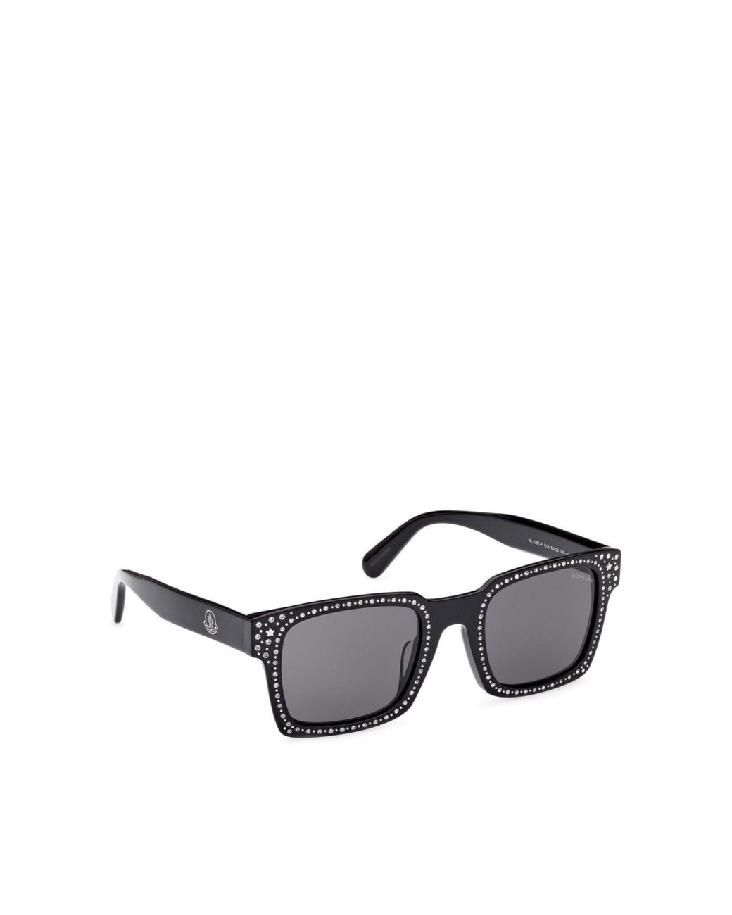 Moncler Multicolor Eyewear X Palm Angels Crystal Embellishment Square-Frame Sunglasses for men