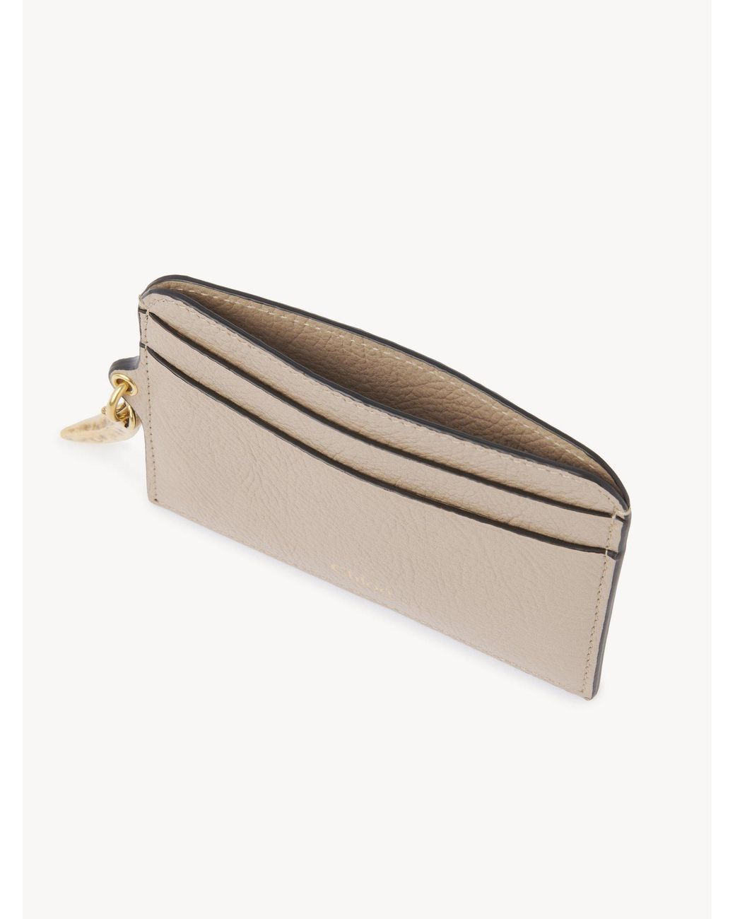 Chloé Natural Logo Card Holder