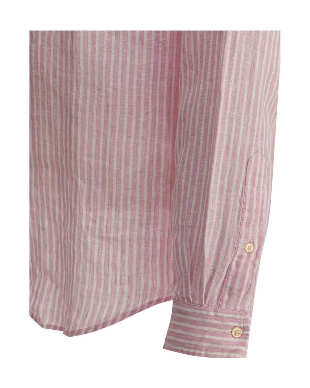 Polo Ralph Lauren Pink Logo Detailed Striped Shirt for men