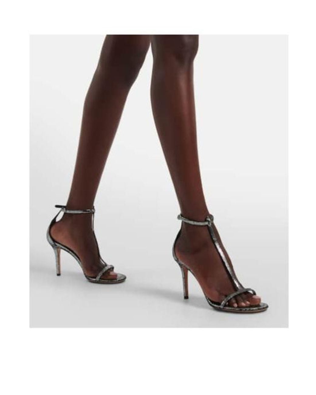 Isabel Marant Black Einari Metallic Leather Sandals