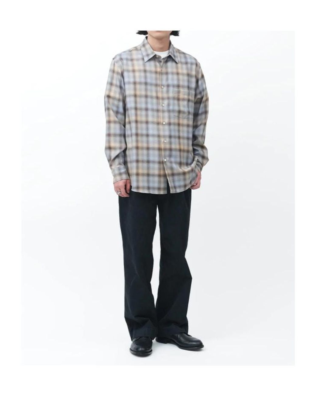 Auralee Black Casual Trousers With Belt Loops for men