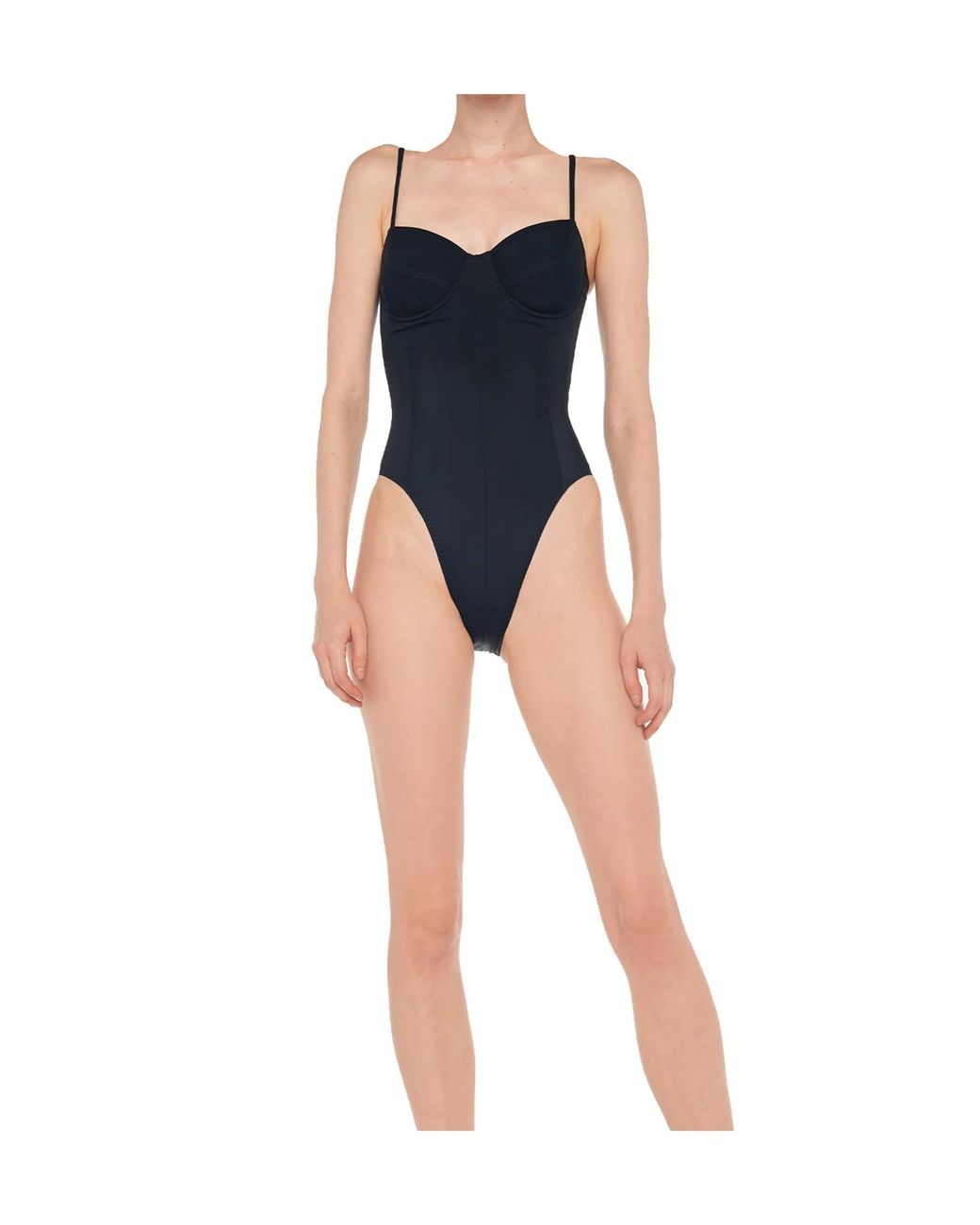 Norma Kamali Blue Underwired Swimsuit