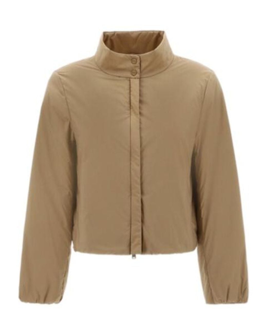 Herno Natural Logo-Plaque Water-Repellent Jacket