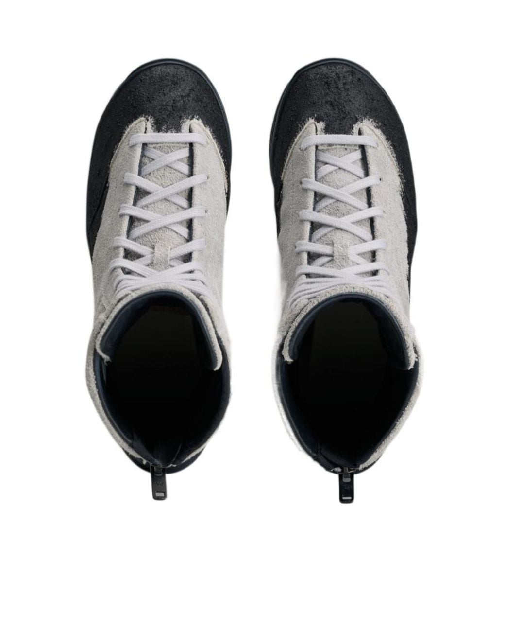 Y-3 Gray Suede Panelled Boots for men