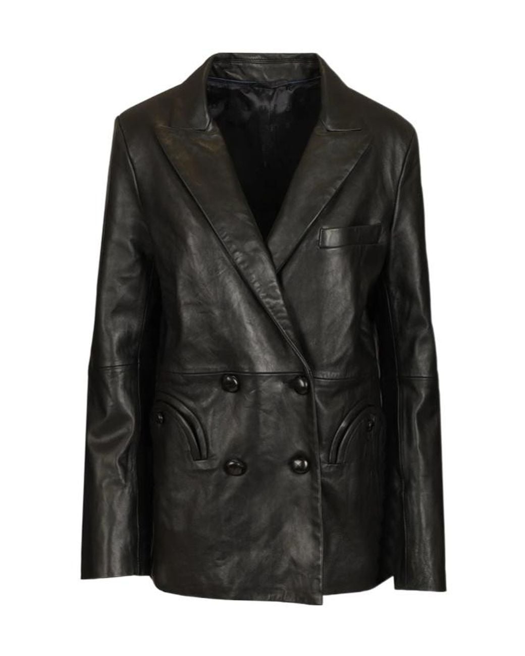 Blazé Milano Black Blazé Milano Vegas Baby Double-Breasted Blazer