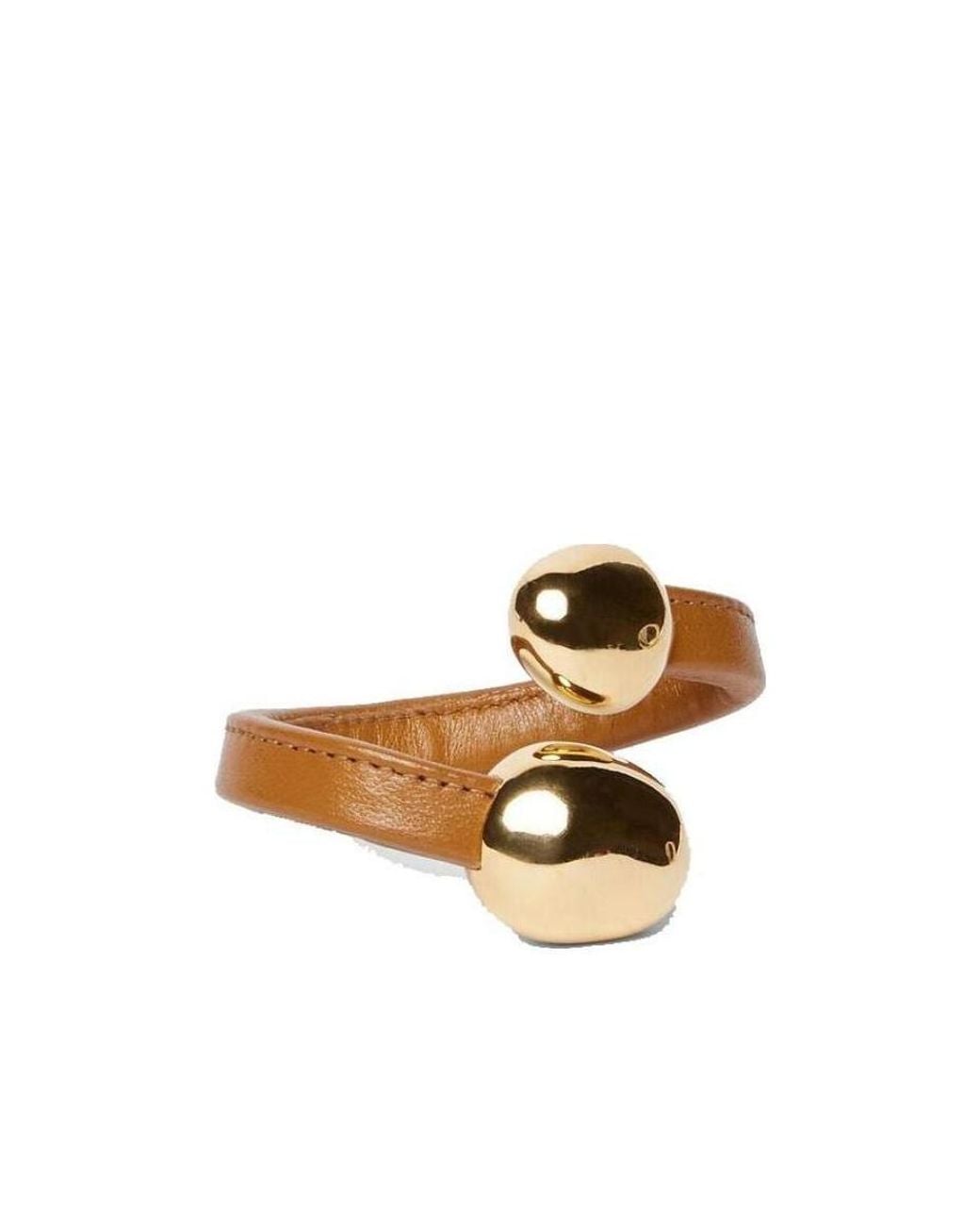 Bottega Veneta Metallic Stoppers Cuff Bracelet