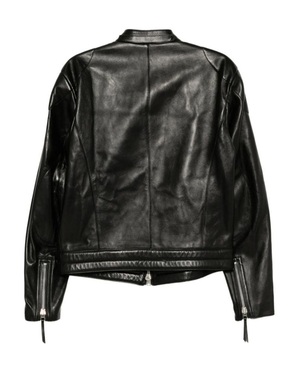 Tom Ford Black Leather Biker Jacket for men