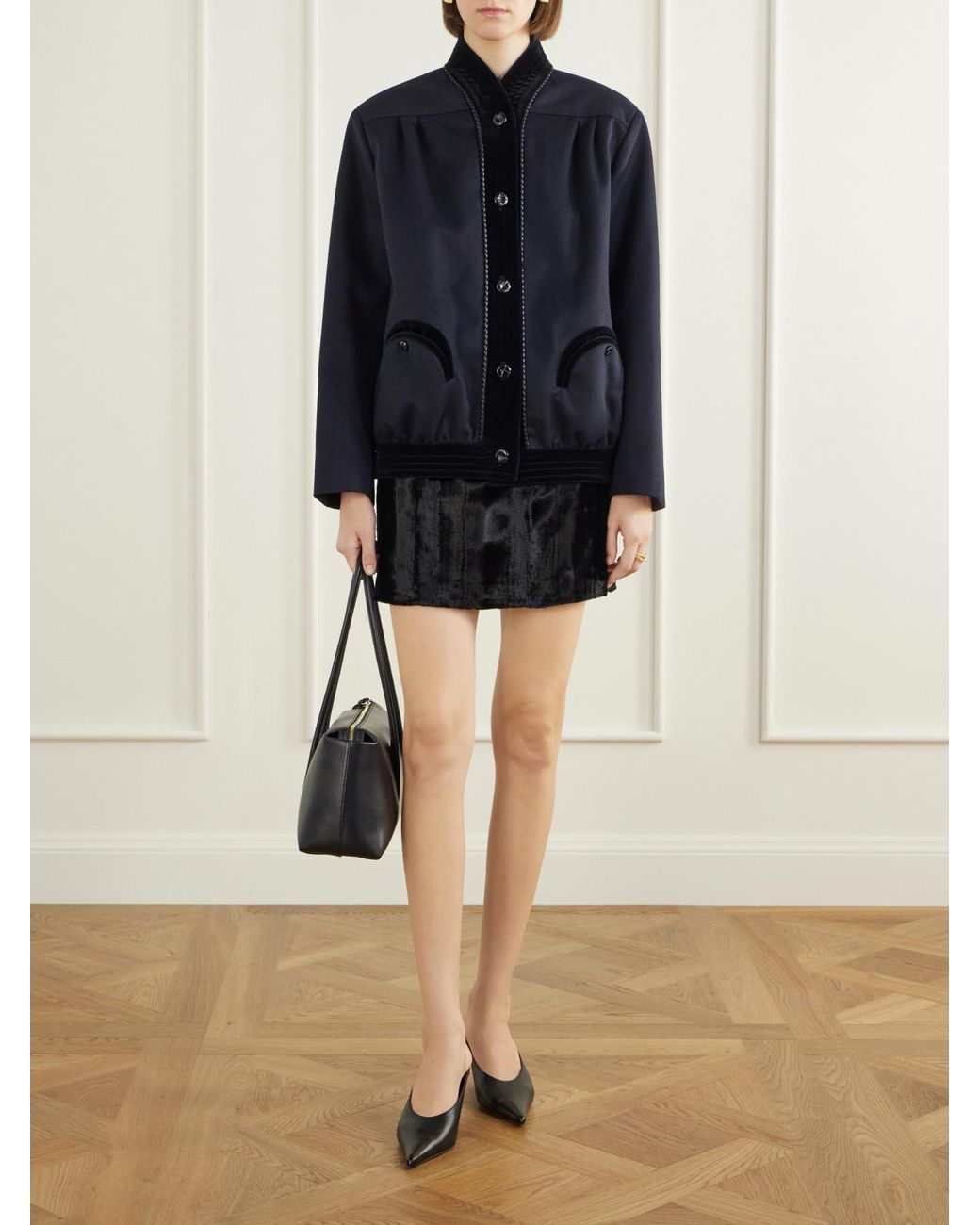 Blazé Milano Blue Minimal Singlebreasted Jacket