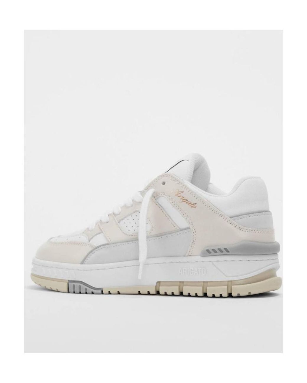 Axel Arigato White Panelled Low-Top Sneakers for men