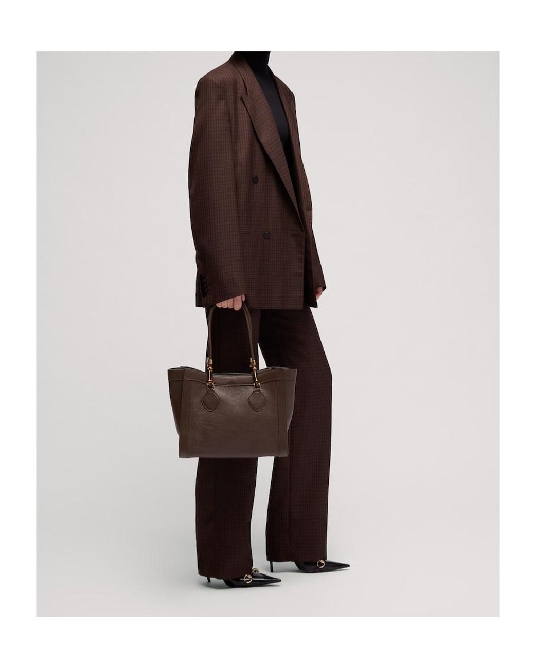 Gucci Brown Bamboo Tote Medium Bag