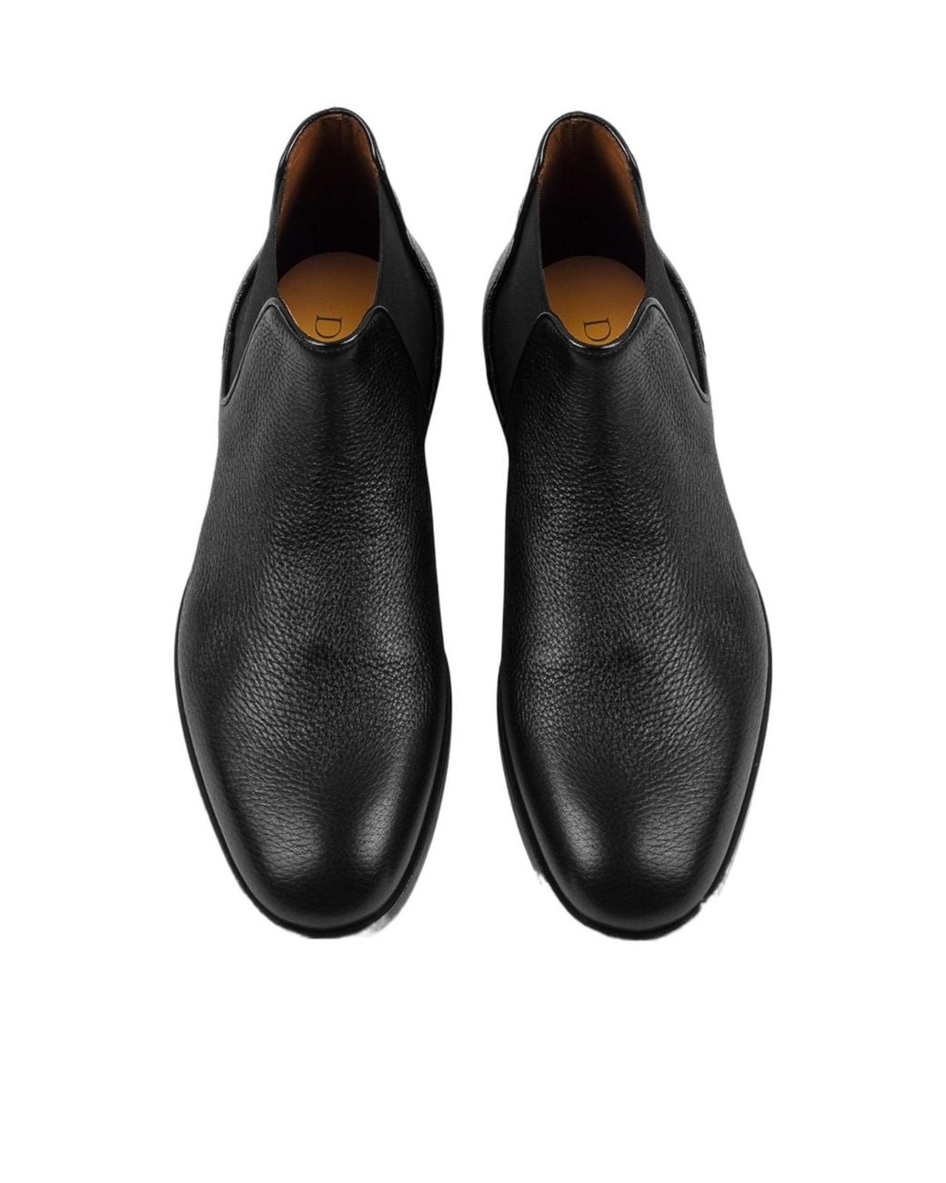 Doucal's Black Deerskin Ankle Boot for men
