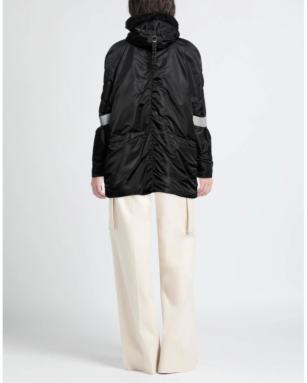 MM6 by Maison Margiela Black Warm Fleece Coat